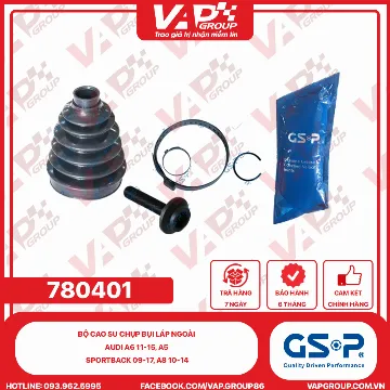 GSP BỘ CAO SU chụp bụi LÁP ngoài Audi A6 11-15, A5 Sportback 09-17, A8 10-14