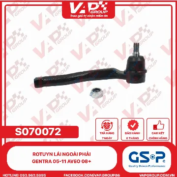 GSP Rotuyn lái ngoài phải Gentra 05-11 Aveo 08+