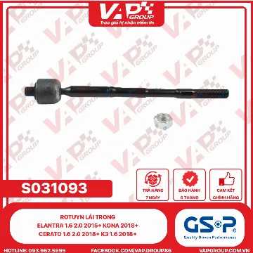 GSP Rotuyn lái trong Elantra 1.6 2.0 2015+ Kona 2018+ Cerato 1.6 2.0 2018+ K3 1.6 2018+