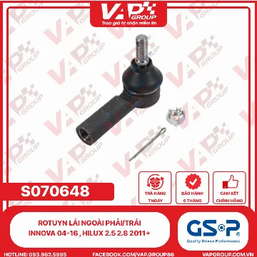 GSP Rotuyn Lái Ngoài Phải/Trái Innova 04-16 , Hilux 2.5 2.8 2011+
