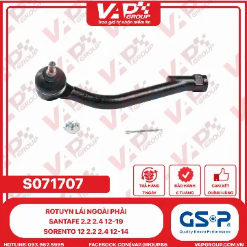 GSP Rotuyn Lái Ngoài Phải Santafe 2.2 2.4 12-19 , Sorento 12 2.2 2.4 12-14