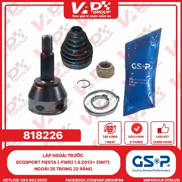 GSP Láp Ngoài Trước Ecosport Fiesta (-Fwd) 1.5 2013+ (5Mt) Ngoài 25 Trong 22 Răng
