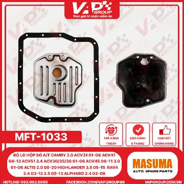 Bộ Ld Hộp Số A/T Camry 2.0 ACV31 01-06 ACV41 06-12 ACV51 2.4 ACV30/35/36 01-06 ACV45 06-11 3.0 01-06 Altis 2.0 08-20 Highlander 3.5 05-15 Previa 2.4 00-06 RAV4 2.4 03-12 2.5 05-13 Alphard 2.4 02-08 (GIẤY)