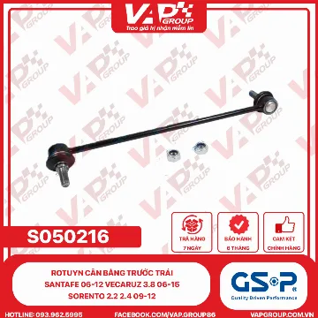 GSP Rotuyn cân bằng trước trái Santafe 06-12 Vecaruz 3.8 06-15 Sorento 2.2 2.4 09-12