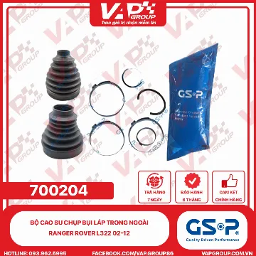 GSP BỘ CAO SU chụp bụi LÁP trong ngoài Ranger Rover L322 02-12