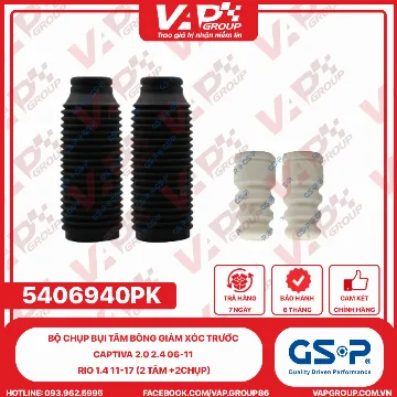 GSP BỘ Chụp bụi TĂM BÔNG GIẢM XÓC trước Captiva 2.0 2.4 06-11 Rio 1.4 11-17 (2 TĂM +2CHỤP)