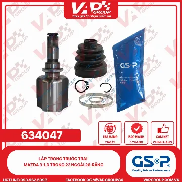 GSP Láp Trong Trước Trái Mazda 3 1.6 Trong 22 Ngoài 26 Răng
