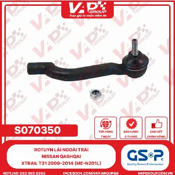 GSP Rotuyn Lái Ngoài Trái Nissan Qashqai, Xtrail T31 2009-2014 (ME-N201L)