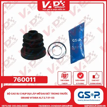 GSP BỘ CAO SU chụp bụi LÁP MỠ ĐAI SIẾT trong trước GRAND VITARA XL7 2.7 01-03