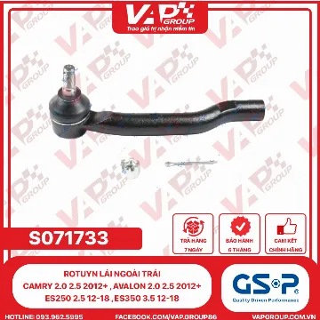 GSP Rotuyn Lái Ngoài Trái Camry 2.0 2.5 2012+ , Avalon 2.0 2.5 2012+ , Es250 2.5 12-18 , Es350 3.5 12-18