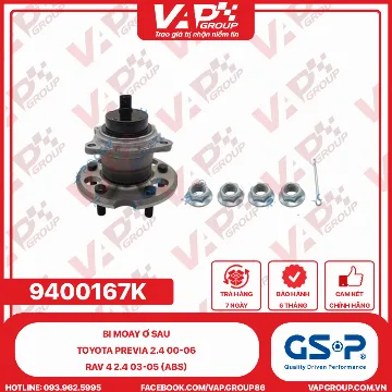 GSP Bi Moay Ơ Sau Toyota Previa 2.4 00-06, Rav 4 2.4 03-05 (Abs) T