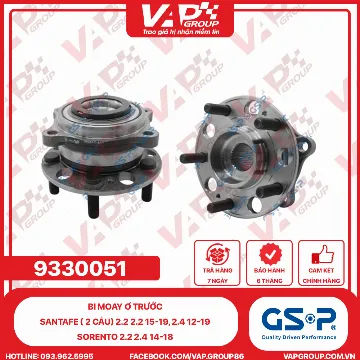 GSP Bi Moay Ơ Trước Santafe ( 2 Cầu) 2.2 2.2 15-19, 2.4 12-19, Sorento 2.2 2.4 14-18.