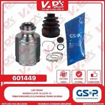 GSP Láp Trong Mazda 6 2.0 07-13, 2.5 07-13 TRIBUTE ESCAPE 2.0 2.3 Ngoài28 Trong 33 Răng