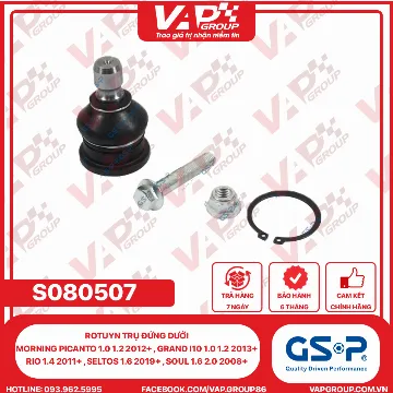 GSP Rotuyn Trụ Đứng Dưới Morning PICANTO 1.0 1.2 2012+ , Grand I10 1.0 1.2 2013+ Rio 1.4 2011+ , Seltos 1.6 2019+ , Soul 1.6 2.0 2008+