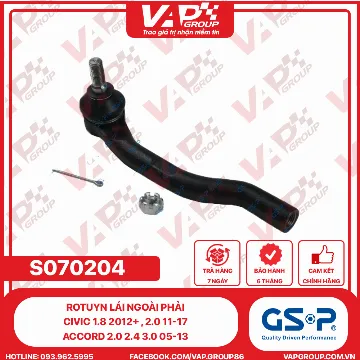 GSP Rotuyn Lái Ngoài Phải Civic 1.8 2012+ , 2.0 11-17 , Accord 2.0 2.4 3.0 05-13