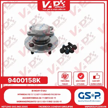 GSP Bi Moay Ơ Sau Hynndai I10 1.1 1.2 07-13 Grand I10 2014+ Accent/Verna 06-11 Getz 02-11 Morning/Picanto 1.0 1.1 03-11 RIO 1.6 05-11
