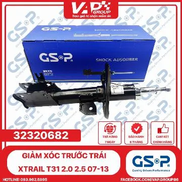 GSP giảm xóc trước Trái Xtrail T31 2.0 2.5 07-13