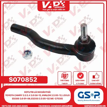 GSP Rotuyn Lái Ngoài Phải Toyota Camry 2.0 2.4 3.0 06-12, Avalon 3.5 05-12, Lexus ES300 3.0 01-06, ES350 3.5 05-12( ME-3753R)