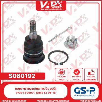GSP Rotuyn Trụ Đứng Trước Dưới Vios 1.5 2007-, Yaris 1.5 06-16