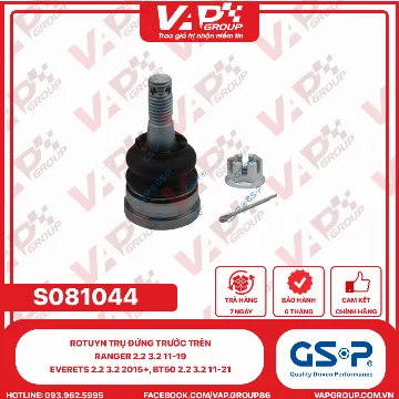 GSP Rotuyn Trụ Đứng Trước Trên Ranger 2.2 3.2 11-19, Everets 2.2 3.2 2015+, BT50 2.2 3.2 11-21