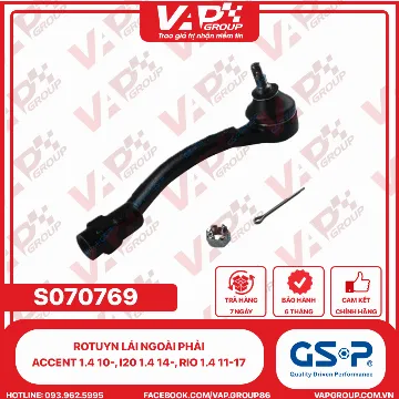 GSP Rotuyn Lái Ngoài PHẢI Accent 1.4 10-, I20 1.4 14-, Rio 1.4 11-17.