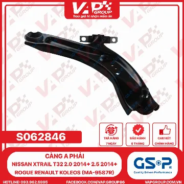GSP Càng A R Nissan XTrail T32 2.0 2014+ 2.5 2014+ ROGUE RENAULT KOLEOS (MA-9587R)