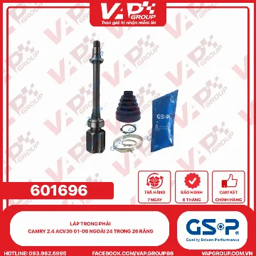 GSP LÁP trong phải Camry 2.4 ACV30 01-06 Ngoài 24 trong 26 răng