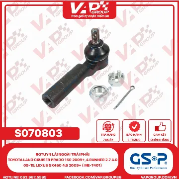 GSP Rotuyn Lái Ngoài Trái Phải Toyota Land Cruiser Prado 150 2009+, 4 Runner 2.7 4.0 09-15, Lexus GX460 4.6 2009+ ( ME-T401)