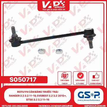 GSP Rotuyn Cân Bằng Trước Trái Ranger 2.2 3.2 11-19, Everest 2.2 3.2 2015+, BT50 2.2 3.2 11-19