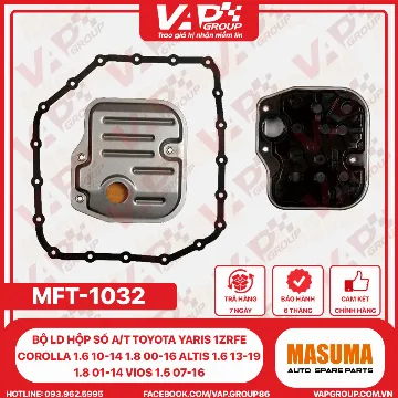Bộ Ld Hộp Số A/T Toyota Yaris 1Zrfe Corolla 1.6 10-14 1.8 00-16 Altis 1.6 13-19 1.8 01-14 Vios 1.5 07-16