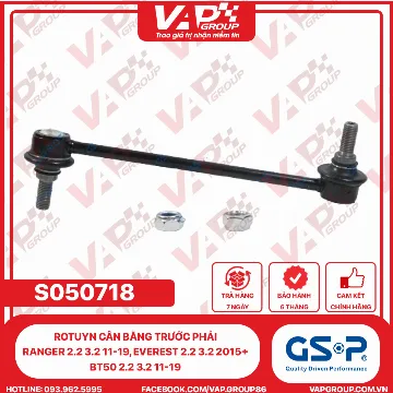 GSP Rotuyn Cân Bằng Trước Phải Ranger 2.2 3.2 11-19, Everest 2.2 3.2 2015+, BT50 2.2 3.2 11-19