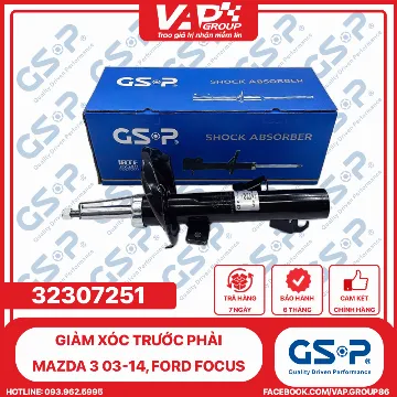 GSP giảm xóc trước Phải Mazda 3 03-14, Focus 05-13