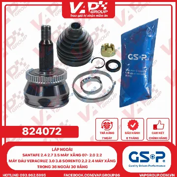 GSP LÁP NGOÀI SANTAFE 2.4 2.7 3.5 MÁY XĂNG 07- 2.0 2.2 MÁY DẦU VERACRUZ 3.0 3.8 SORENTO 2.2 2.4 MÁY XĂNG TRONG 36 NGOÀI 30 RĂNG