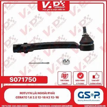 GSP Rotuyn lái ngoài phải Cerato 1.6 2.0 12-18 K3 13-16