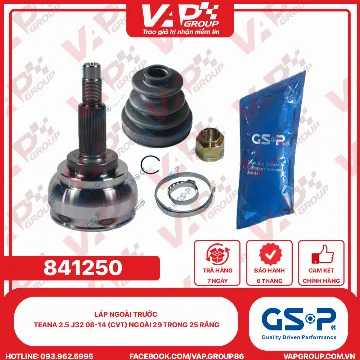 GSP Láp Ngoài Trước Teana 2.5 J32 08-14 (CVT) Ngoài 29 Trong 25 Răng