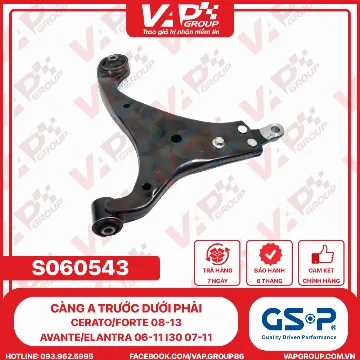 GSP CÀNG A TRƯỚC DƯỚI BÊN PHẢI Cerato/Forte 08-13 Avante/Elantra 06-11 I30 07-11