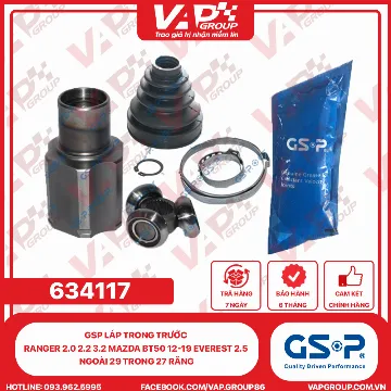 GSP Láp Trong Trước Ranger 2.0 2.2 3.2 MAZDA BT50 12-19 EVEREST 2.5 Ngoài 29 Trong 27 Răng