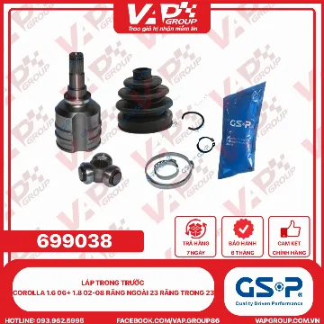 GSP LÁP trong trước corolla 1.6 06+ 1.8 02-08 răng ngoài 23 răng trong 23
