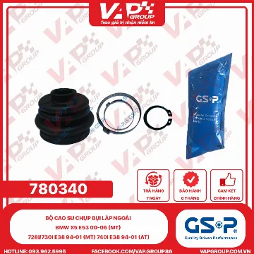 GSP BỘ CAO SU chụp bụi LÁP ngoài BMW X5 E53 00-06 (MT) 728i/730i E38 94-01 (MT) 740i E38 94-01 (AT)