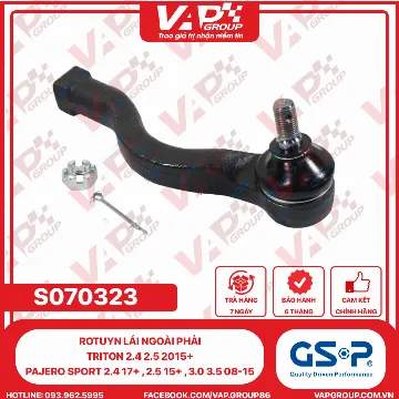 GSP Rotuyn Lái Ngoài Phải Triton 2.4 2.5 2015+ , Pajero Sport 2.4 17+ , 2.5 15+ , 3.0 3.5 08-15