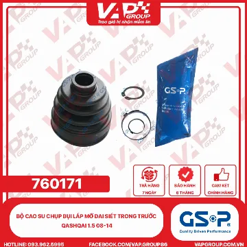 GSP BỘ CAO SU chụp bụi LÁP MỠ ĐAI SIẾT trong trước Qashqai 1.5 08-14