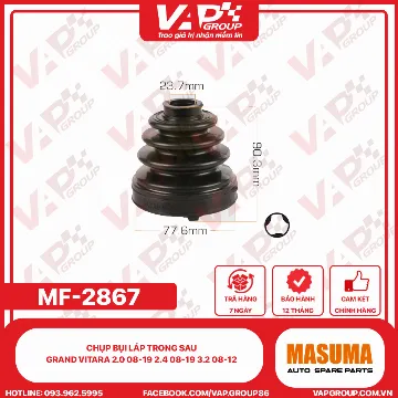 Chụp Bụi Láp Trong Sau Grand Vitara 2.0 08-19 2.4 08-19 3.2 08-12