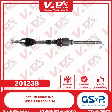 GSP Cây láp trước Phải Nissan Juke 1.6 10-16