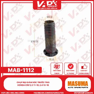 Chụp bụi giảm xóc trước trái honda crv 2.0 11-19, 2.4 10-16
