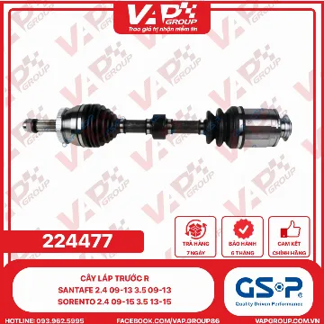 GSP Cây láp trước R Santafe 2.4 09-13 3.5 09-13, Sorento 2.4 09-15 3.5 13-15