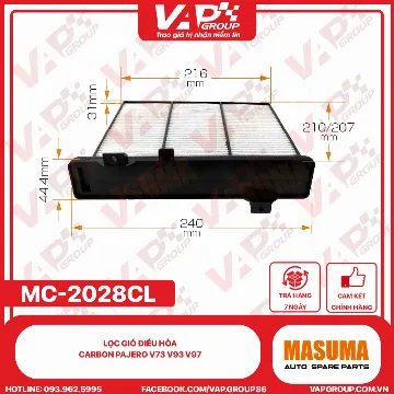 Lọc Gió Điều Hòa CARBON Pajero V73 V93 V97