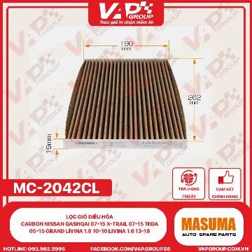 Lọc Gió Điều Hòa CARBON Nissan Qashqai 07-15 X-Trail 07-15 Tiida 05-15 Grand Livina 1.8 10-16 Livina 1.6 13-18