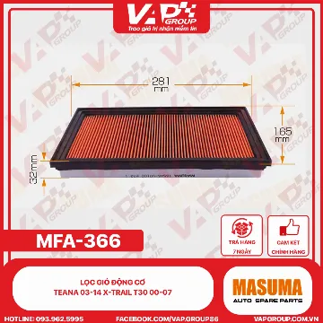 Lọc Gió Động Cơ Teana 03-14 X-Trail T30 00-07