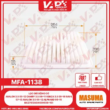 Lọc Gió Động Cơ Avalon 3.5 05-12 Camry 3.5 06-11 Venza 3.5 08-16 Rav4 07-13 Avalon 3.5 05-12 Alphard 08-15 Rx270/350/450H(08-10)