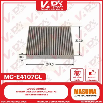 Lọc Gió Điều Hòa CARBON Volkswagen Polo, AUDI A2, Mercedes-Benz G63